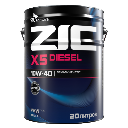 Моторное масло ZIC X5 Diesel 10W-40 20л