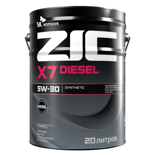 Моторное масло ZIC X7 Diesel 5W-30 20л