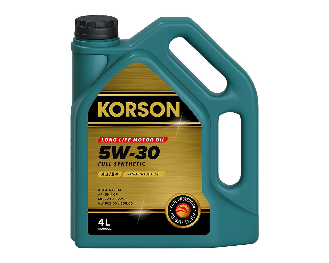 KORSON FULL SYNTHETIC 5W⁠-⁠30 A3/B4 4л (синт. мотор. масло.)