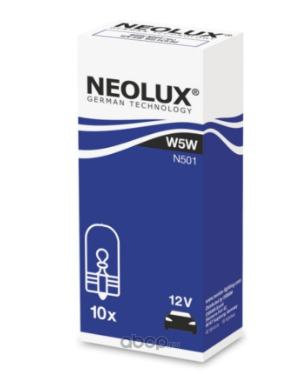 NEOLUX Standart Лампа накаливания W5W [12V 5W] W2.1x9.5d (Картонная)