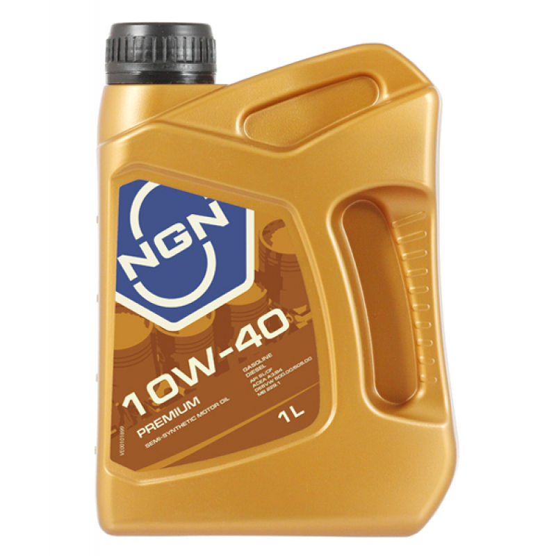 NGN PREMIUM 10W-40 SL/CF 1л (полусинт. мотор. масло)