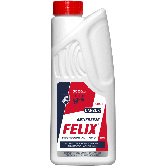 Антифриз FELIX Carbox G12+, красный 1кг