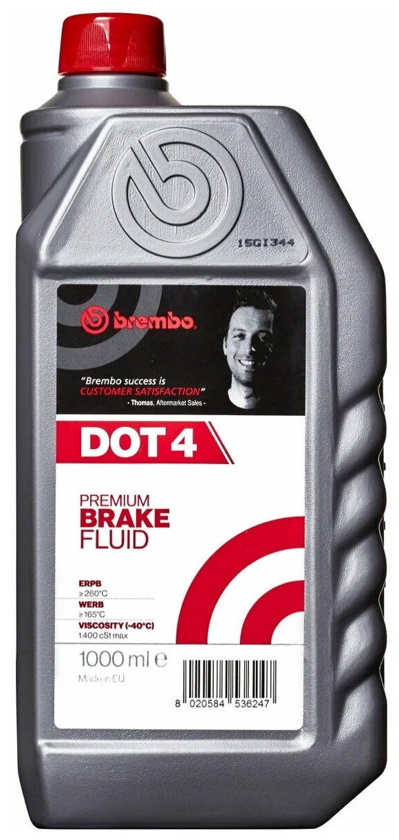 Тормозная жидкость Brembo Premium DOT 4 (L04010) 1 л